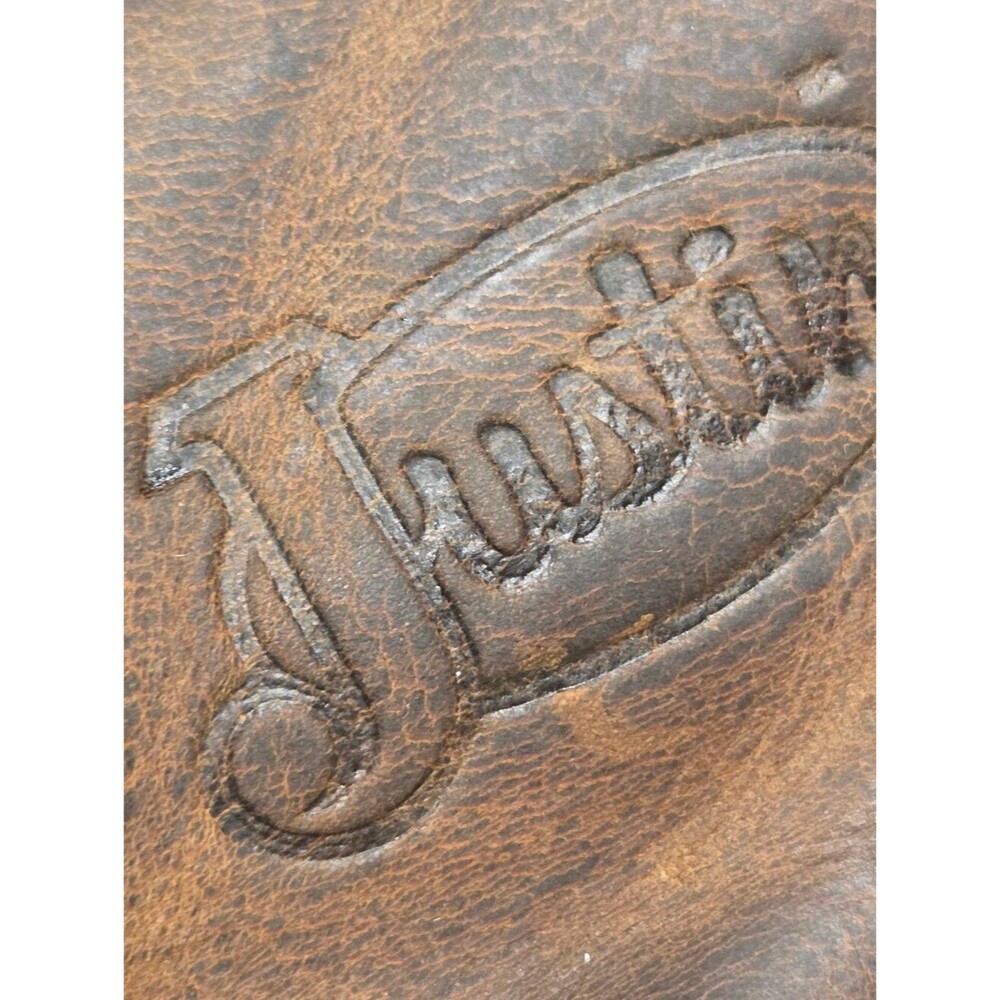 Justin J-Max Work Boots Men’s 440 Tan Gaucho, 8″ tall Made in the USA 12EE - Picture 11 of 16